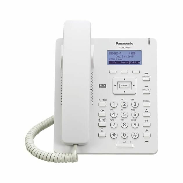 IP-телефон Panasonic KX-HDV130RU Поддержка PoE/линий 2шт.