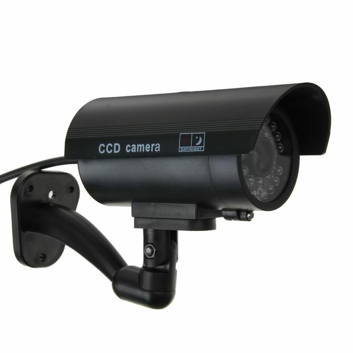 Luazon Home Муляж уличной видеокамеры LuazON VM-5, с индикатором, 2xАА (не в компл.), черный
