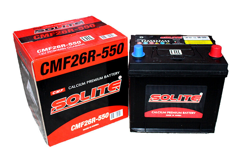 Аккумуляторная батарея SOLITE CMF 26R-550 6СТ60 обратная
