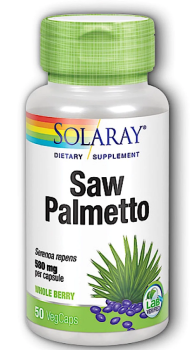 Solaray Saw Palmetto Berry (Ягоды пальмы сереноа) 580 мг 50 капсул