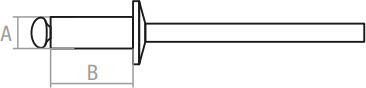 Заклепка вытяжная 4,0х6 мм нержавеющая сталь STARFIX 50 штук (SMZ1-49105-50) - фотография № 2