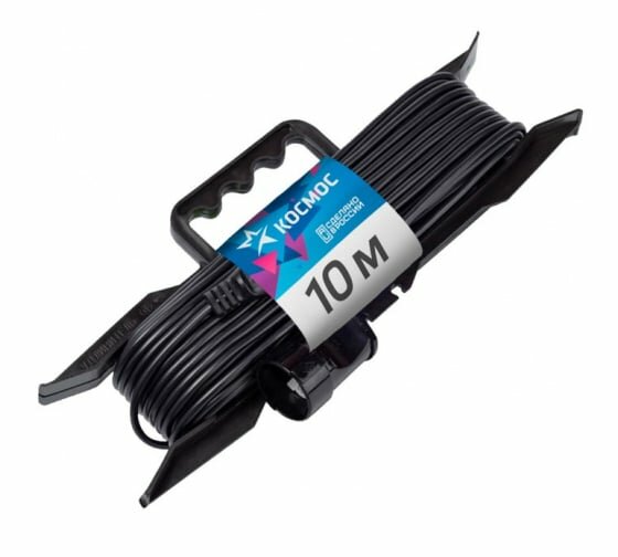 фото Удлинитель 3х5м 6А IP20 ШВВП 2х0.75 Космос | код YKsm5m-3g(6A)E | космос (1 шт.)