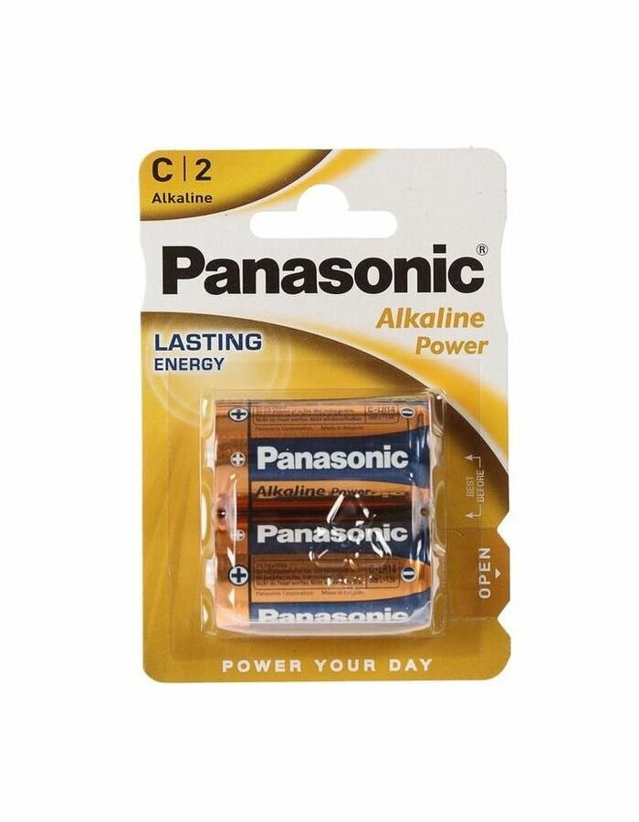 Батарейка Panasonic Alkaline Power C блистер 2шт.