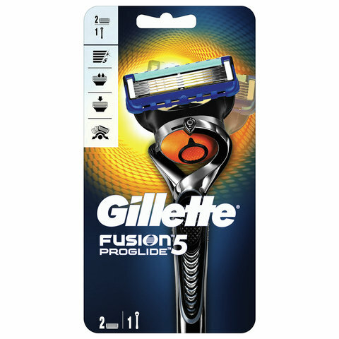 Бритва GILLETTE (Жиллет) «Fusion ProGlide», с 2 сменными кассетами, для мужчин