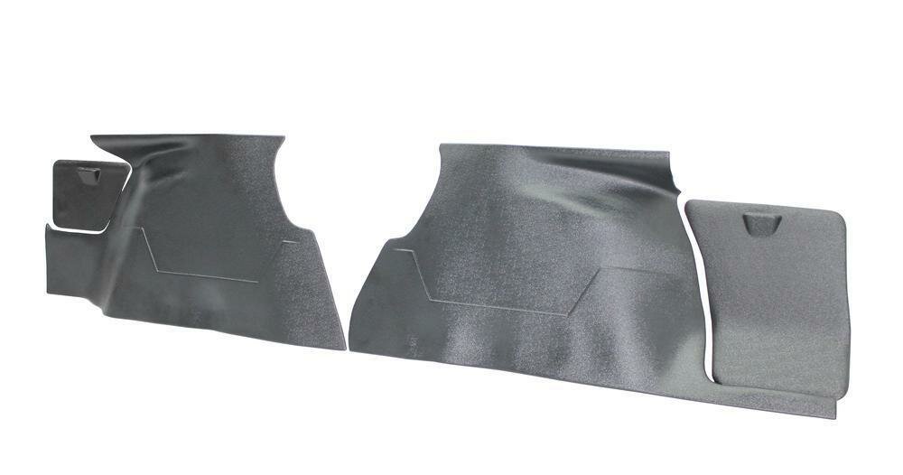 Защитные накладки на ковролин арок в багажник CUBECAST для Renault Duster / Рено Дастер 2021- чехол в багажное отделение АБС пластик с липучкой