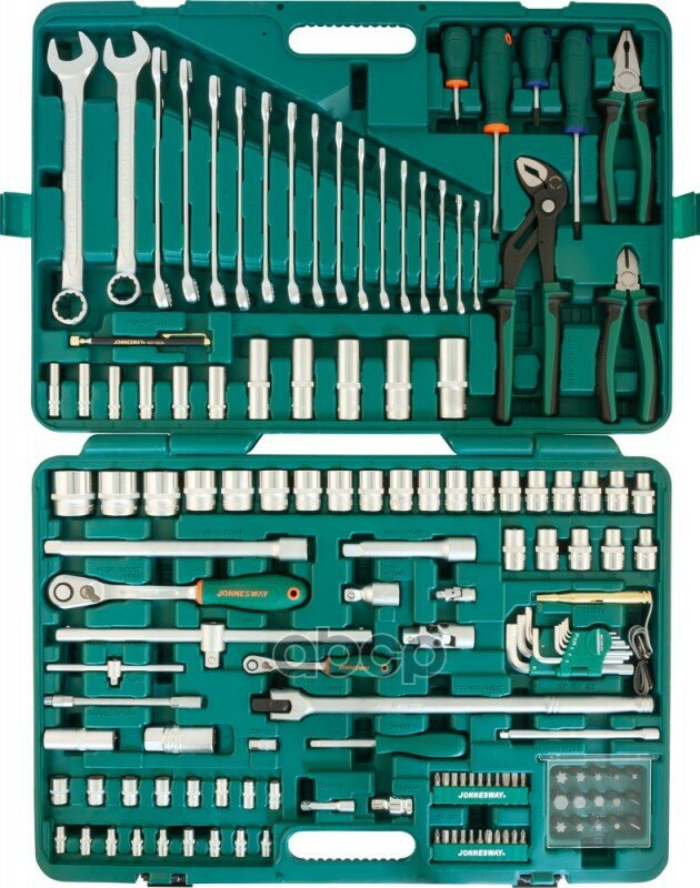 Набор Инструмента Универсальный 142пр 1/2" 1/4"Dr . S04h524142s Jonnesway арт. S04H524142S - фотография № 2