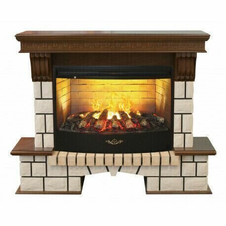 Электрокамин RealFlame Stone 33 АО-257 с очагом 3D Firestar 33