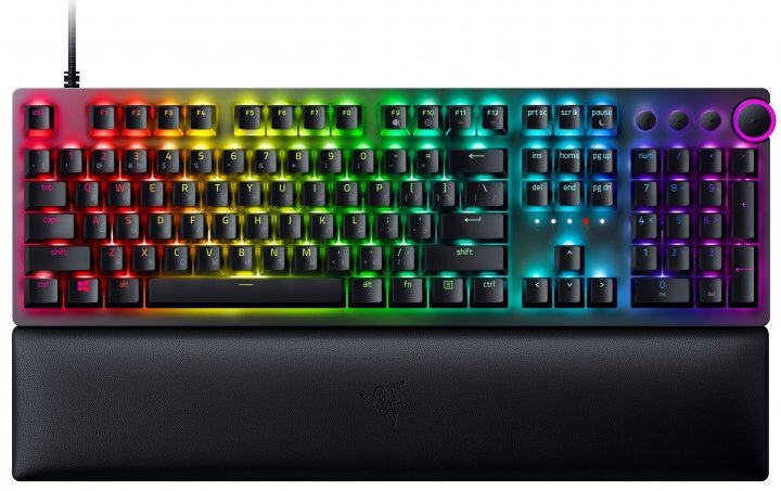 Razer Клавиатура Razer Huntsman V2 Purple Switch RZ03-03931300-R3R1, подсветка, черный (USB) (ret)