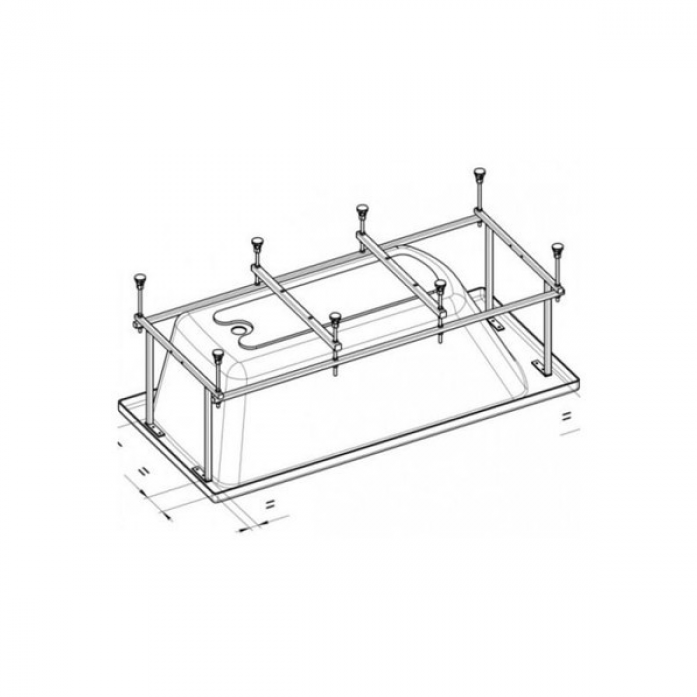 Монтажный набор для ванны Roca Uno 170х75 см ZRU9302876