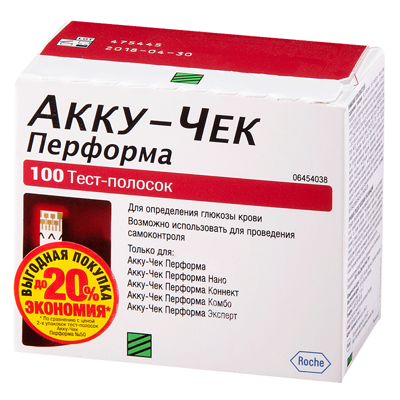 Accu-Chek тест-полоски Performa