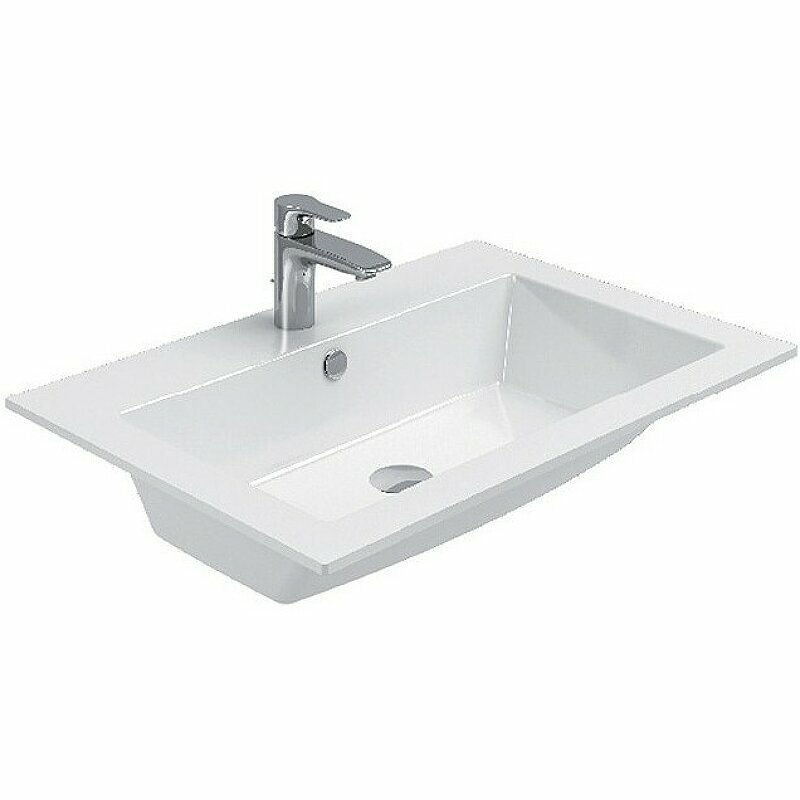 Комплект мебели для ванной Aquanet Lino 90 271957 подвесной Белый матовый - фотография № 7