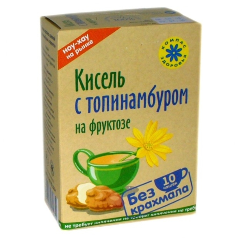 Кисель овсяно-льняной "С топинамбуром" на фруктозе "Компас Здоровья" 150 г