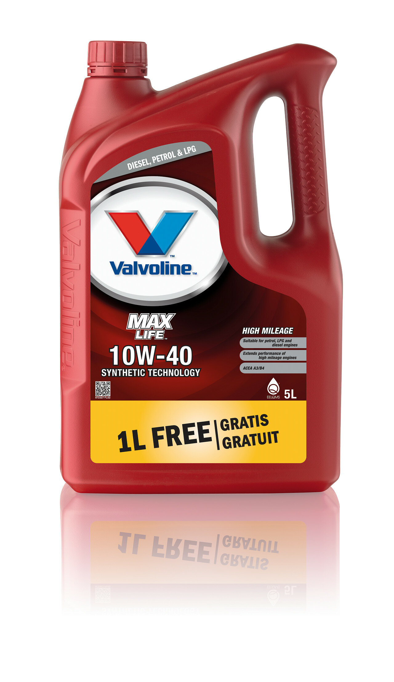 Масло моторное VALVOLINE MAXLIFE 10W40 SW 1LFG