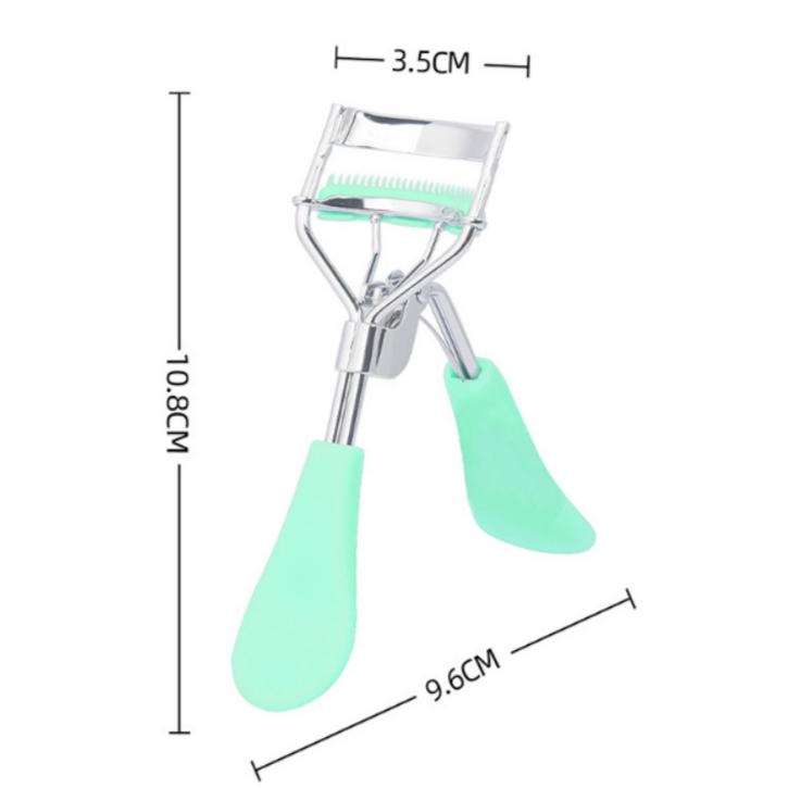 Щипцы для завивки ресниц, с зубчиками, светло-зеленый