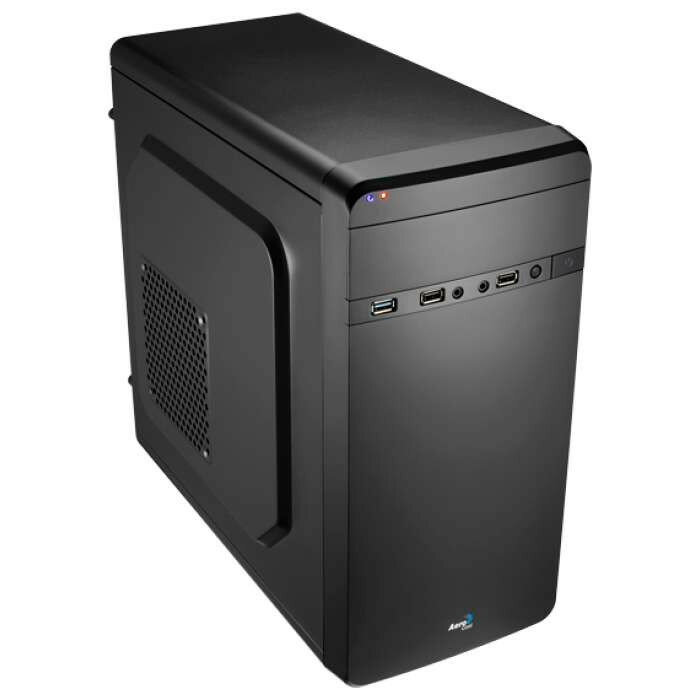 Корпус Aerocool Qs-180, mATX, без БП, 1 x USB 3.0, 2 x USB 2.0, съемный фильтр от пыли для БП