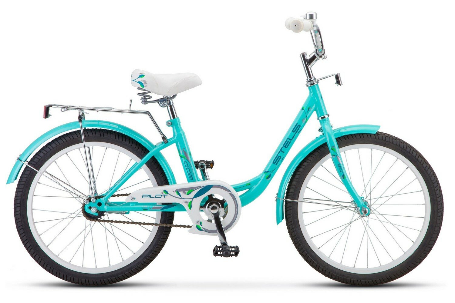 Детский велосипед Stels Pilot 200 Lady 20 Z010, год 2021, цвет Зеленый