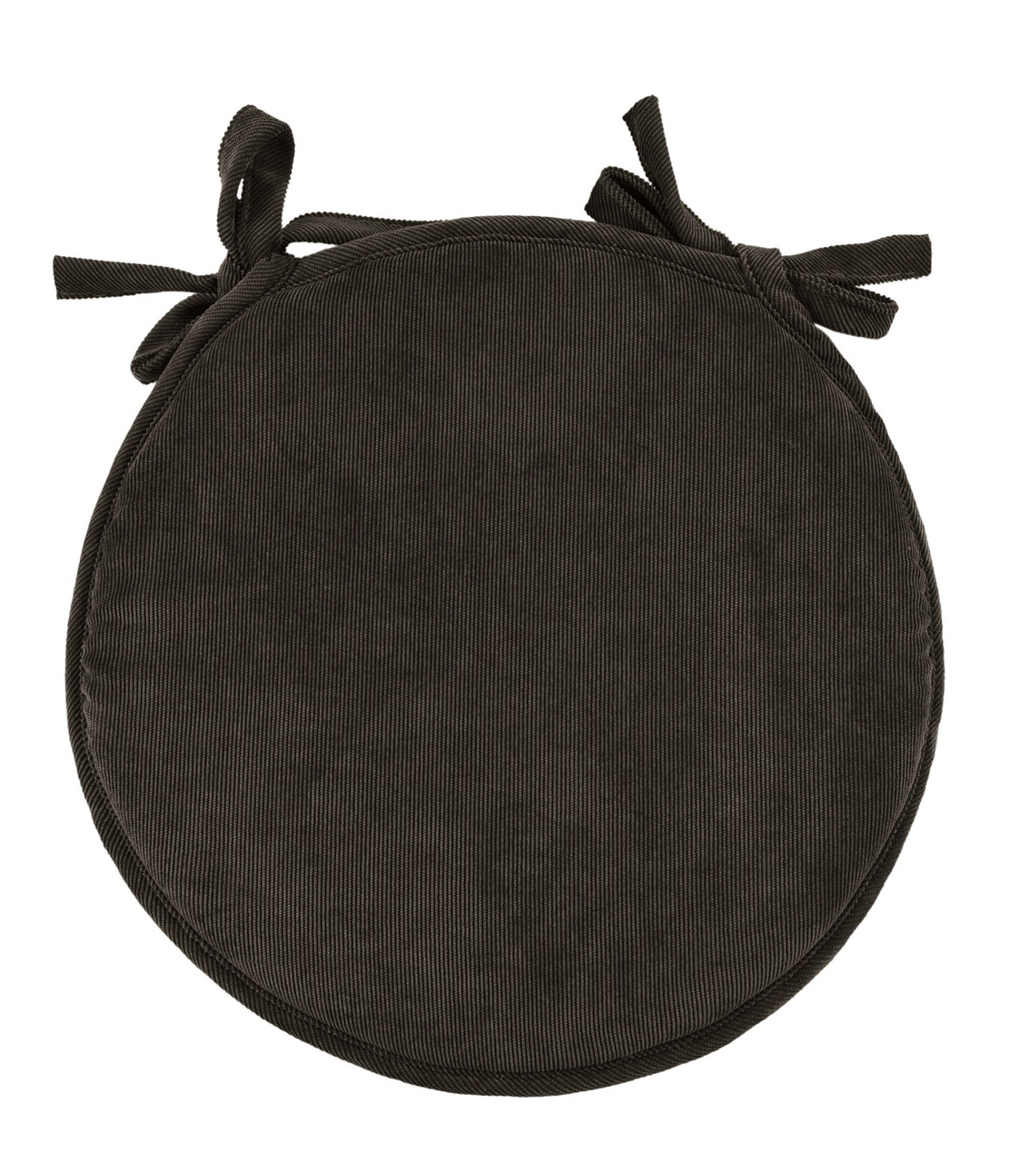 фото Tarrington House Подушка коричневая для мебели круглая с тафтингом, 37см