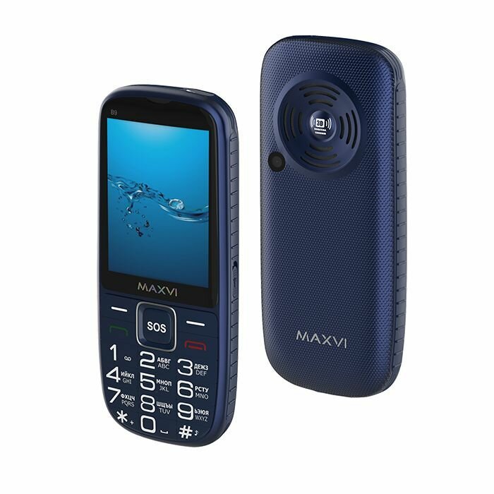 Мобильные телефоны MAXVI B9 BLUE (2 SIM)