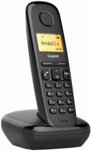 Телефон DECT Gigaset A170 SYS RUS S30852-H2802-S301 черный АОН