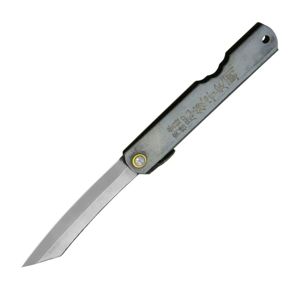 HAHC-80Silver (4SV) Нож складной Хигоноками Nagao Kanekoma 80мм сталь High Carbon Steel 1cл. 2-2.7мм