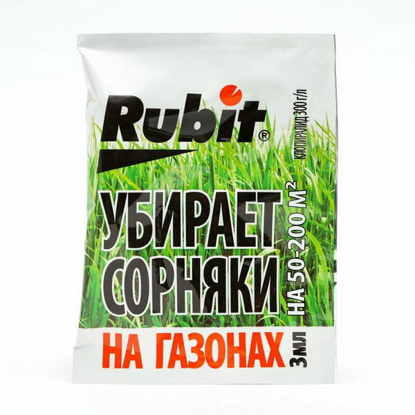 Гербицид "Rubit" для защиты газонов 3 мл 4 шт.