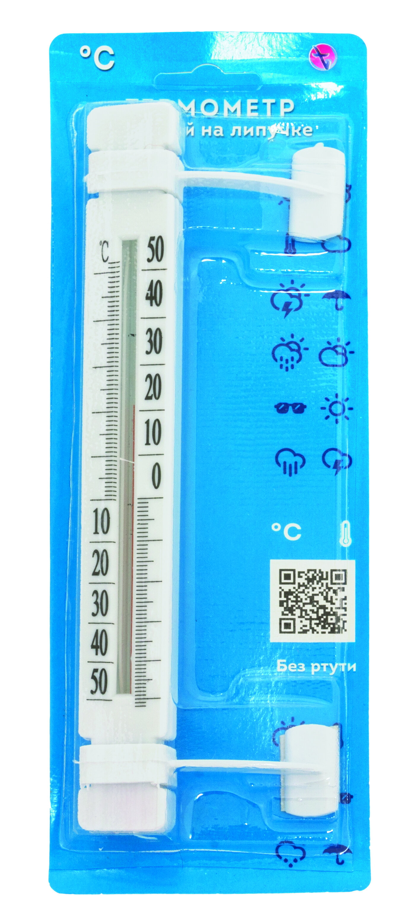 Первый термометровый завод ООО Термометр оконный Липучка ТБ-223