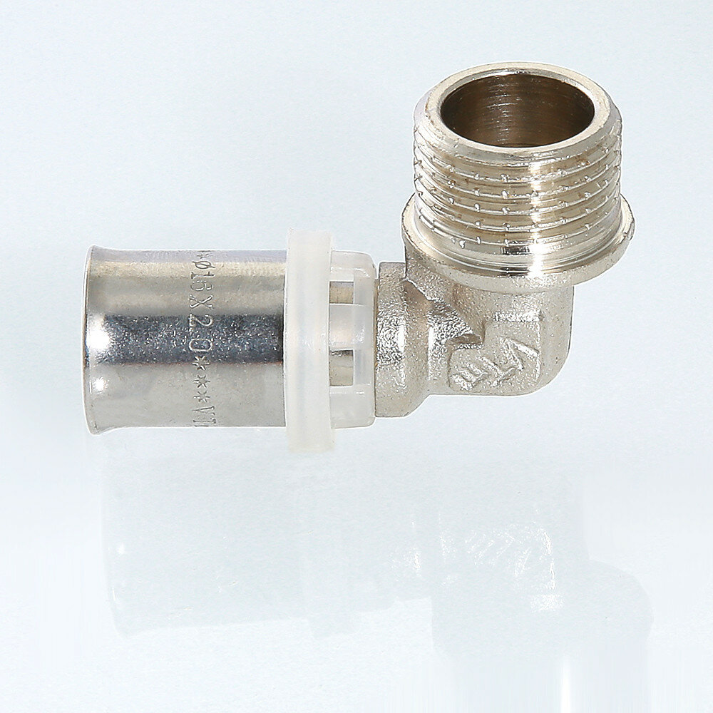 Угольник 90° VALTEC VTm.253.N.001604 16x1/2" пресс – резьба 1 шт. - фотография № 4