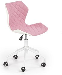 Кресло компьютерное HALMAR MATRIX 3, св.розовый / белый