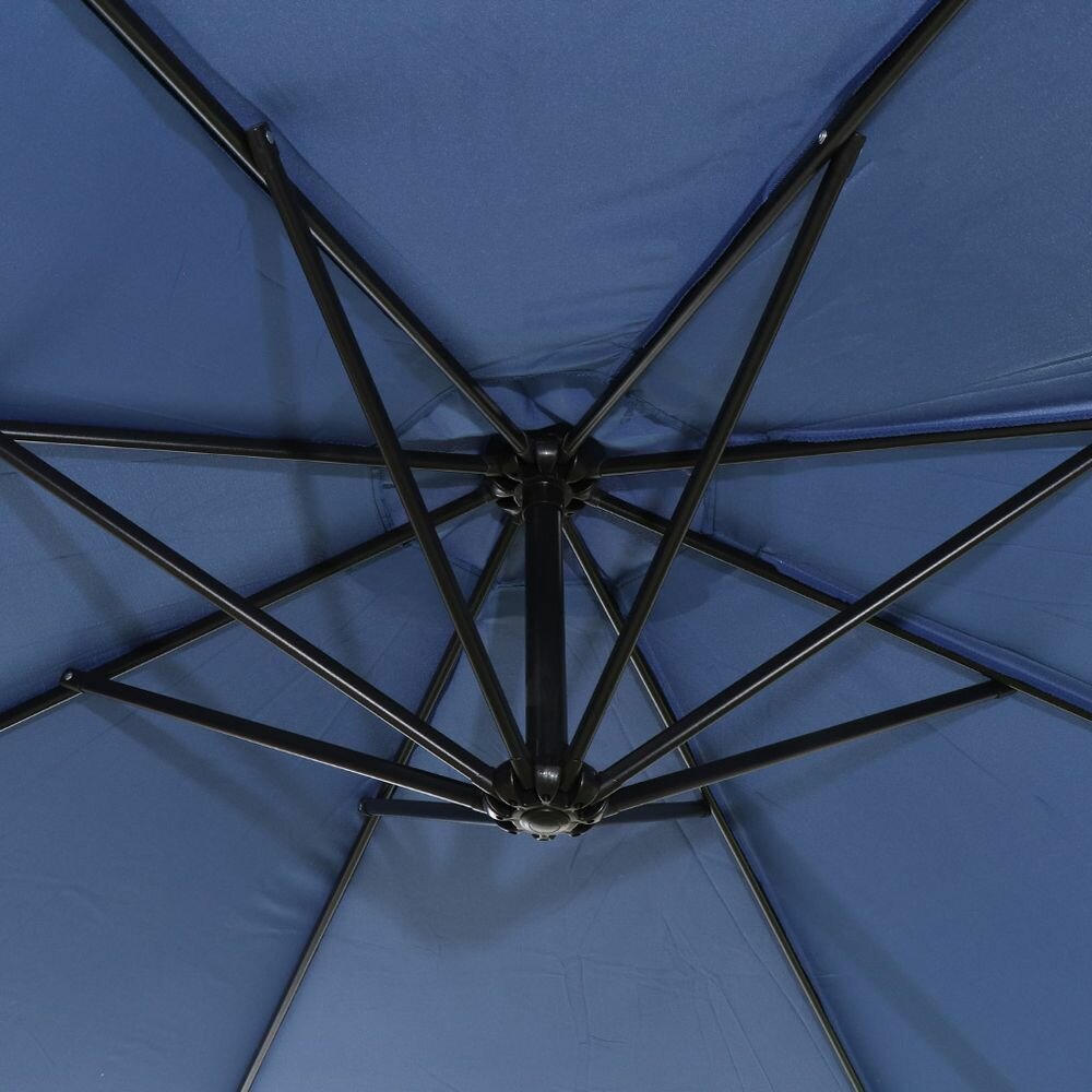 Зонт садовый 3х3 м, син, с регулировкой высоты и наклона, Green Days, YTUM002-2017DXH-019 - фотография № 10