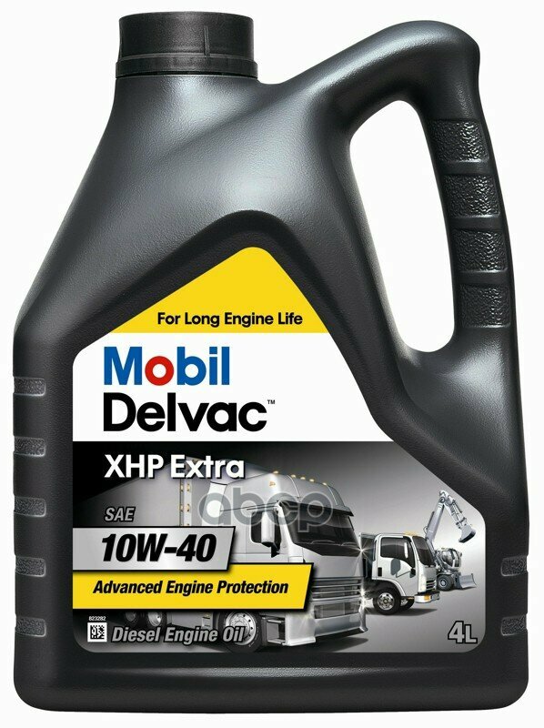 Mobil Масло Моторное Mobil Delvac, 4Л, Xhp Extra 10W-40 10W-40 Mb 228.5/235.27 Man M3277 Volvovds 2/ Vds 3 Scania Ldf-2/...