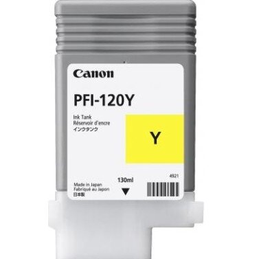 Canon Картридж Canon PFI-120Y 2888C001 для TM-200/TM-205/TM-300/TM-305, 130 мл. жёлтый (GJ)