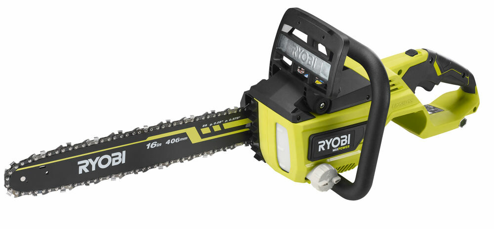 Пила цепная бесщеточная аккумуляторная Ryobi RY36CSX40B-0 MAX POWER - фотография № 2