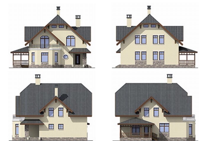 Проект дома Plans-65-55 (156 кв.м, газобетон) - фотография № 3