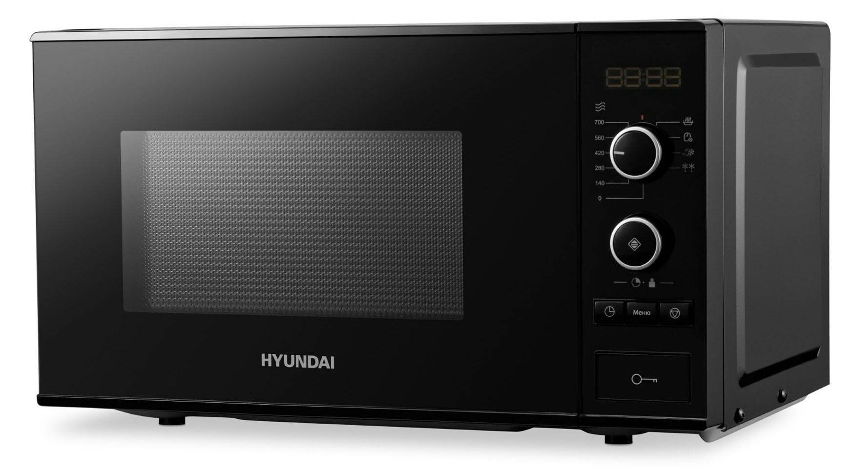 Микроволновая печь Hyundai HYM-D3032, черный - фотография № 2