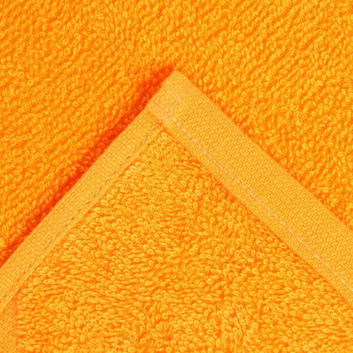 Полотенце махровое Flashlights 50Х90см, цвет оранжевый, 305г/м2, 100% хлопок - фотография № 4