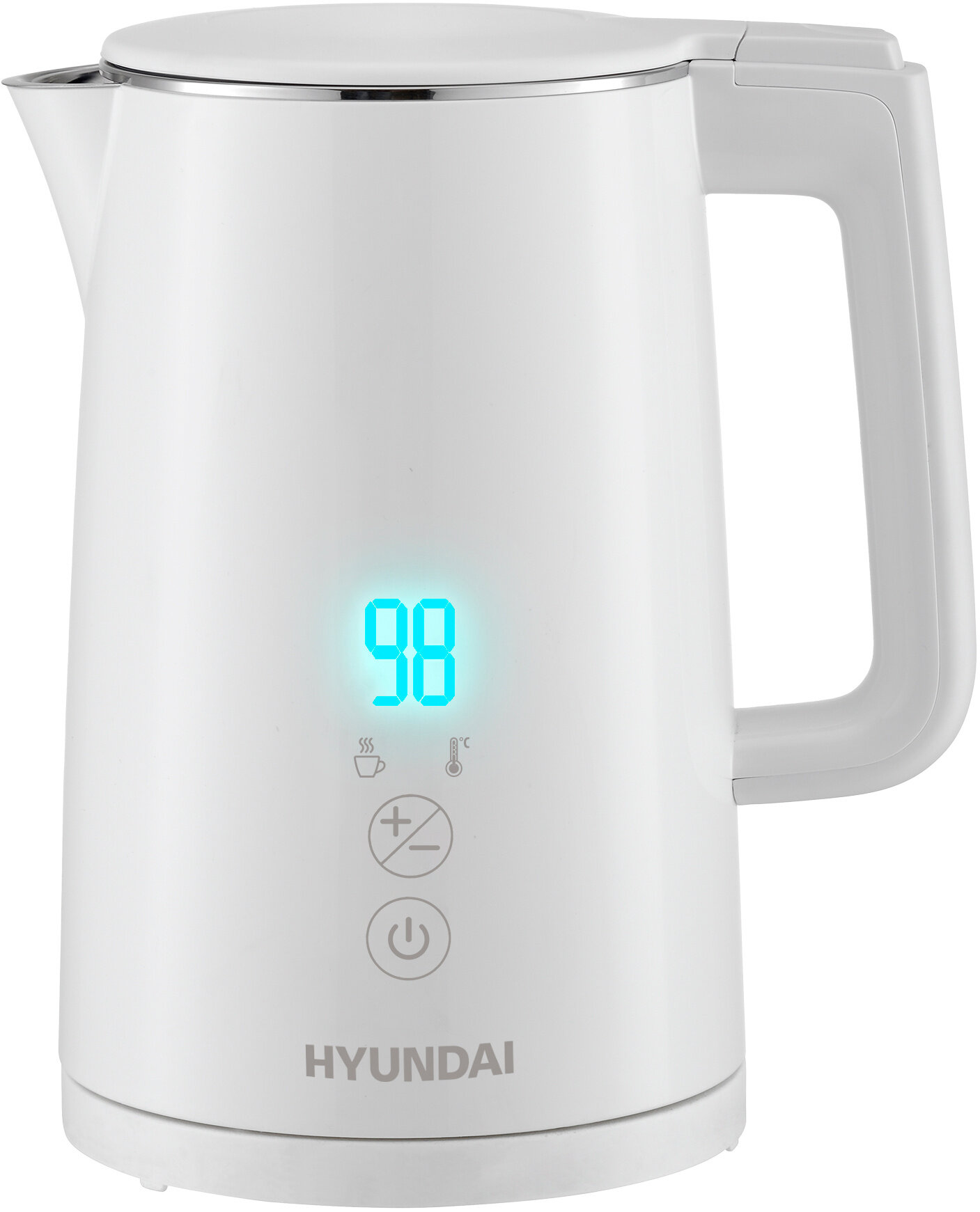 Чайник Hyundai HYK-S5508 1.5л. 2200Вт белый (металл/пластик) - фотография № 1
