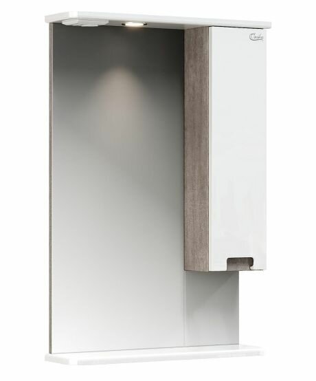 фото Зеркало Onika Харпер 52.01 с подсветкой, белый глянцевый