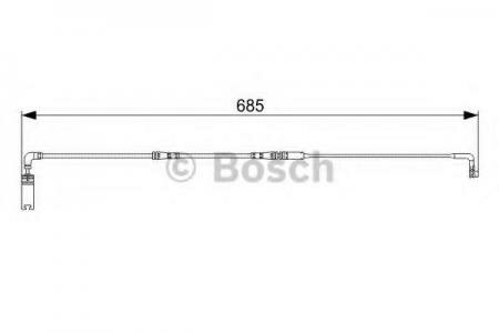 Датчик износа тормозных колодок BMW E60 / 61 BOSCH 1987473003