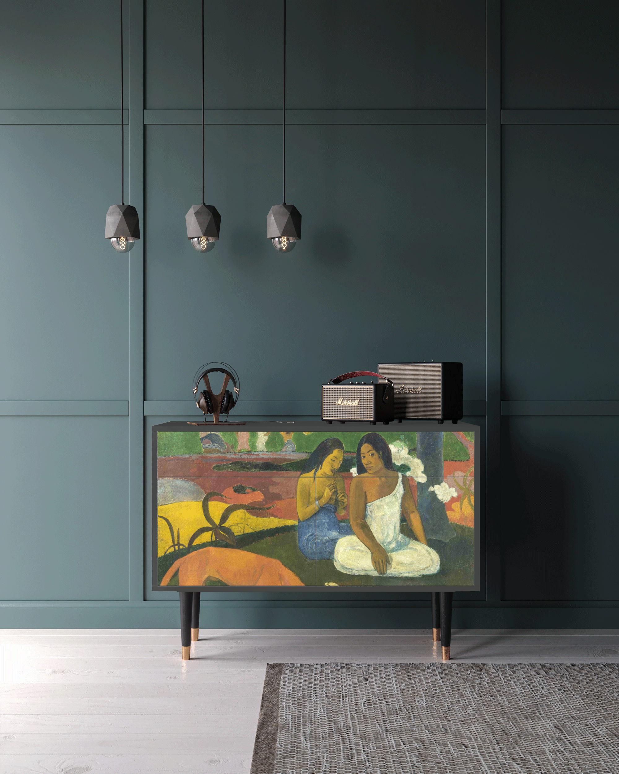Комод - STORYZ - BS4 Arearea by Paul Gauguin, 115 x 85 x 48 см, Антрацит - фотография № 1