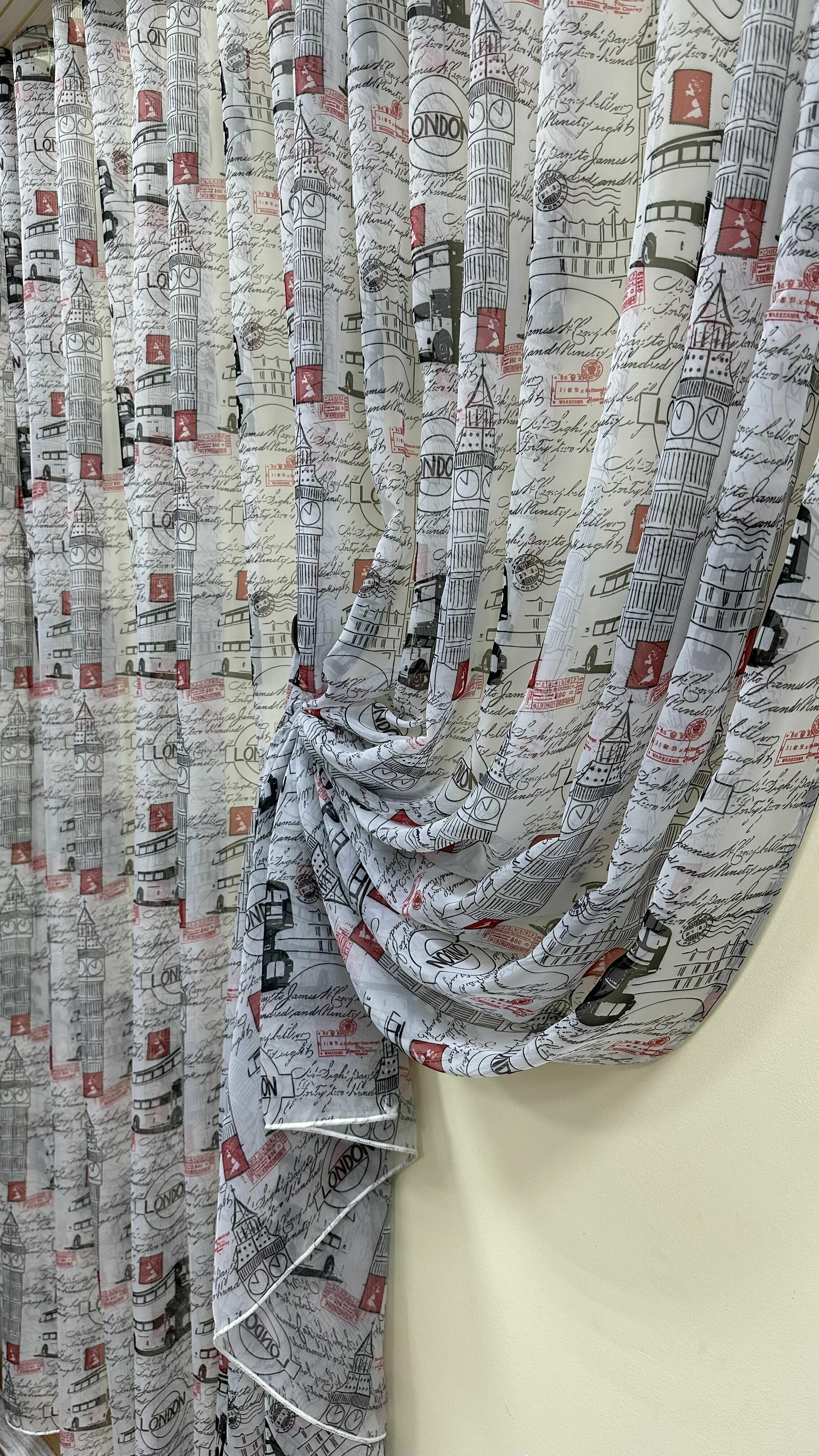 фото Тюль вуаль Город