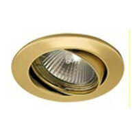 CHIP50-O, Встраиваемый светильник, цвет арматуры - золото, d-85 мм, 1x50W G5.3