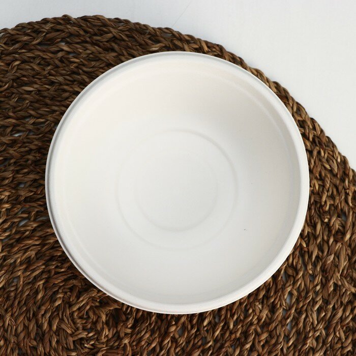 Тарелка суповая ECO, 500 мл, d=15,5 см, сахарный тростник, 6 шт/уп. - фотография № 3