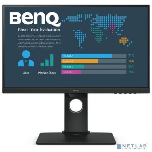 BENQ Монитор LCD BenQ 23.8" BL2480T черный 9H.LHFLA.TBEIPS 1920x1080 16:9 HAS Pivot 1000:1 250cd 178/178 D-Sub HDMI DisplayPort регулируемая подставка чёрный