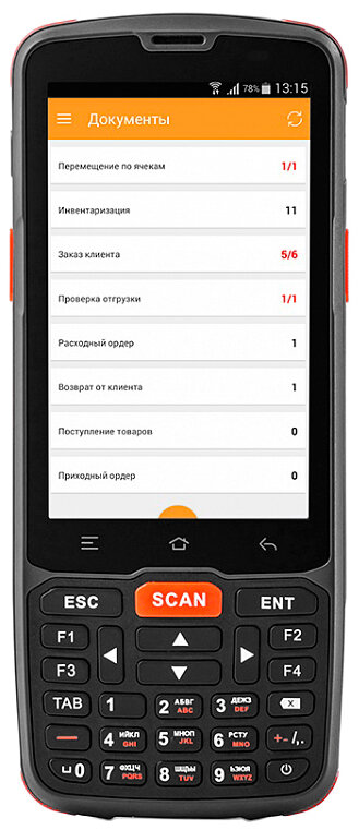 Терминал сбора данных (ТСД) АТОЛ Smart.Slim базовый + MS: Магазин 15 продуктовый, расширенный 55027