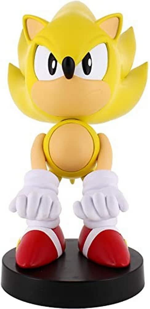 Фигурка подставка для геймпада/телефона Cable Guys: Супер Соник (Super Sonic) Ёж Соник (Sonic the Hedgehog) (93520) 20 см