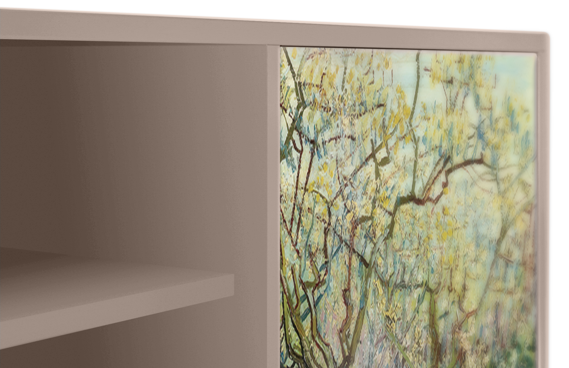 ТВ-Тумба - STORYZ - T2 The White Orchard by Van Gogh, 170 x 69 x 48 см, Бежевый - фотография № 5