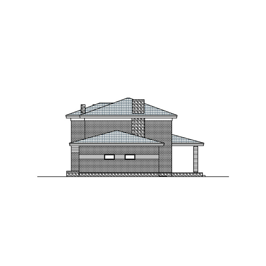 45-16ADGL-Catalog-Plans - Проект двухэтажного дома из газобетона с террасой - фотография № 5