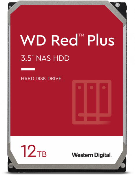 Жесткий диск WD Red Plus 12Tb (WD120EFBX)