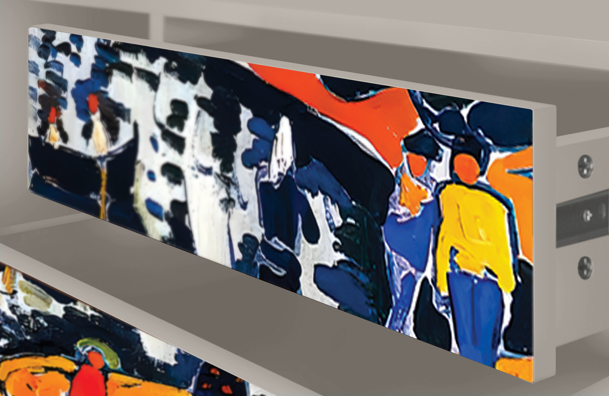 ТВ-Тумба - STORYZ - T4 Le Séchage des voiles by Andre Derain, 170 x 59 x 48 см, Сатин - фотография № 5