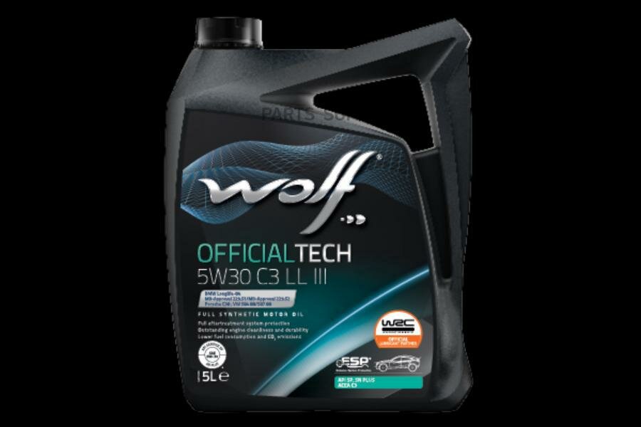 WOLF OIL 1048181 Масло моторное OFFICIALTECH 5W30 C3 LL III 5L